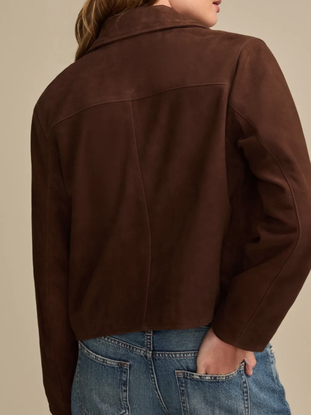 Lucky Brand Suede Jacket - Chocolate Brown | Sz Med - Picture 3 of 7